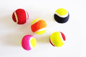 mini tennis balls